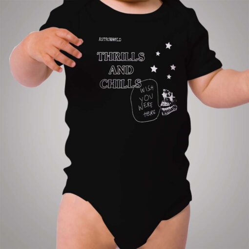 Travis Scott Astroworld Thrills And Chills Baby Onesie