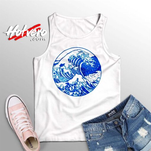 Vintage Great Wave Off Kanagawa Summer Tank Top