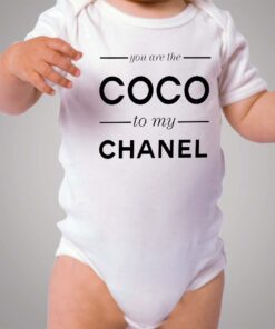 You Are The Coco To My Channel Quote Baby Onesie