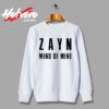 Zayn Malik Mind Of Mine Custom Sweatshirt