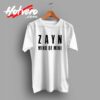 Zayn Malik Mind Of Mine Custom T Shirt