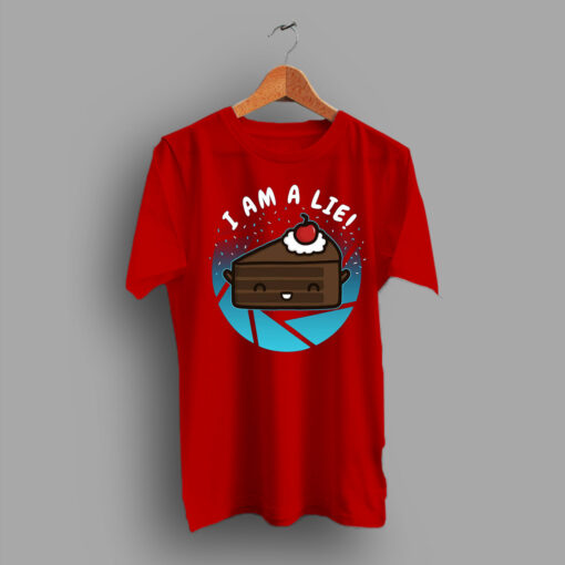 Cute Cake I Am A Lie Funny Geek T Shirt