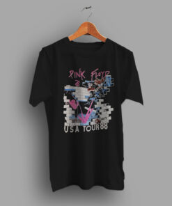 Incredible Front Collar To Waist 1988 Pink Floyd USA Tour Concert T Shirt