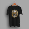 Slightly Lower Golden Rose Skull T Shirt