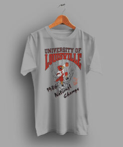 Small Graphic Grey University of Louisville Vintage 1986 College T Shirt