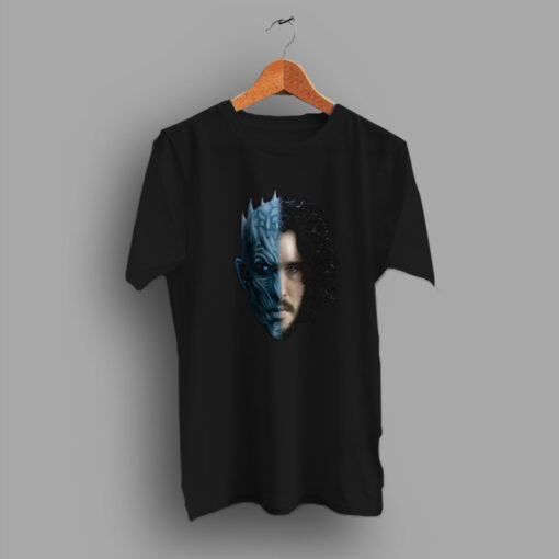 Jon Snow White Walker Game Of Thrones Two Face Funny T Shirt