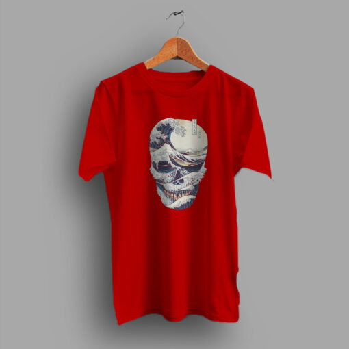 The Great Wave Off Japanese Style Skull T Shirt