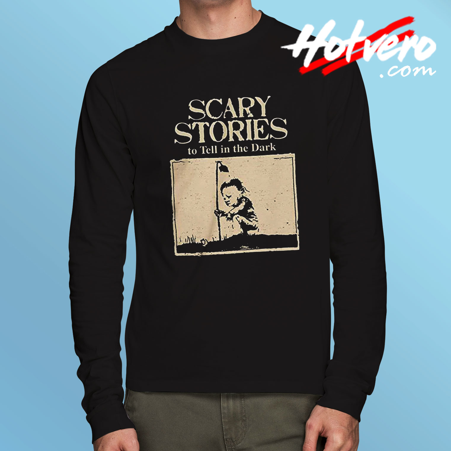 Alvin Schwartz Scary Stories to Tell in The Dark Long Sleeve Tee - Hotvero