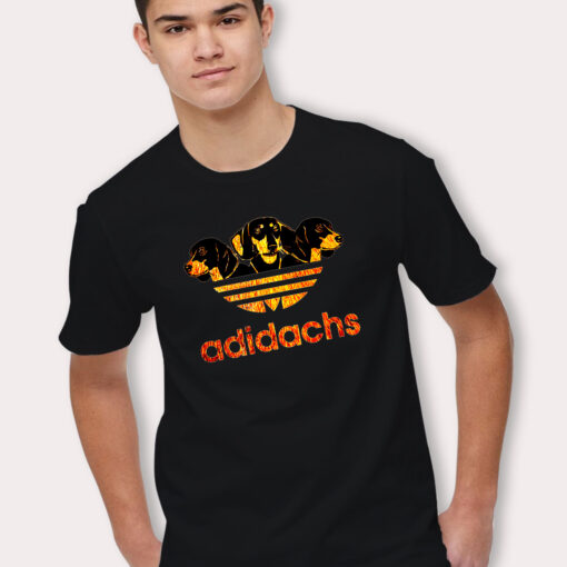 Cute Adidachs Adidas Dog Parody T Shirt