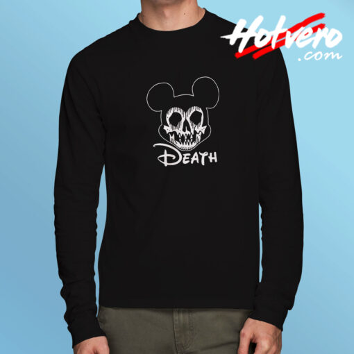 Disney Mickey Mouse Death Halloween Long Sleeve T Shirt