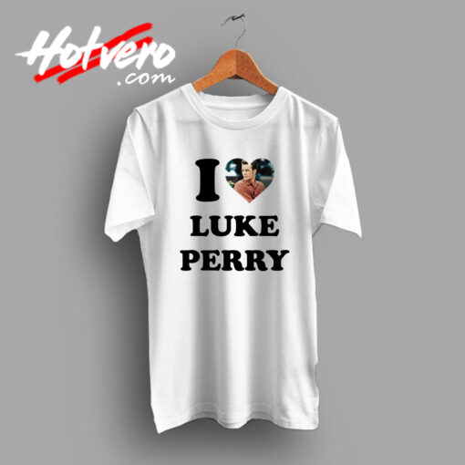 I Love Luke Perry BH90210 Peach Pit T Shirt