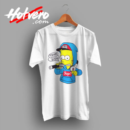 Bart Simpson FuCCkin Rich Bitch Vintage T Shirt