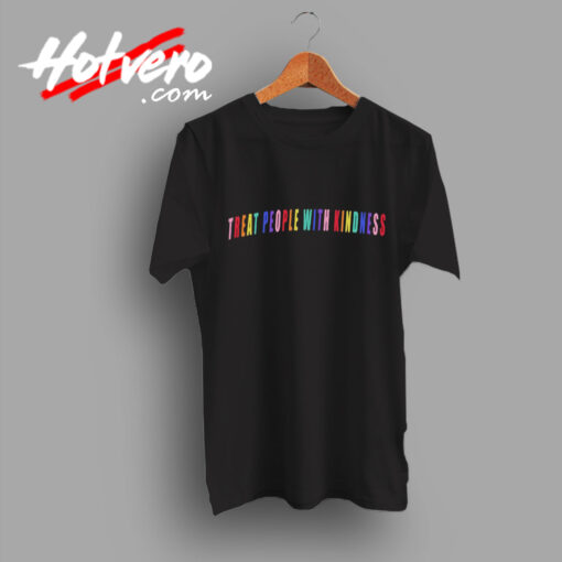 Harry Styles Rainbow Color Text T shirt