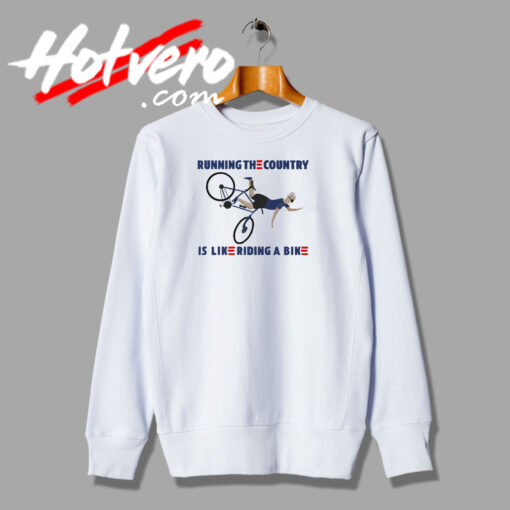 Running The Country Riding A Bike Sweatshirt