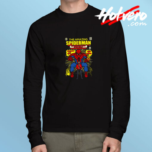 The Amazing Spiderman Comic Lng Sleeve T Shirt