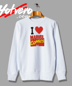 I Heart Marvel Comics Sweatshirt