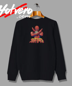 Japanese Spiderman Crossed Arms Kanji Sweatshirt