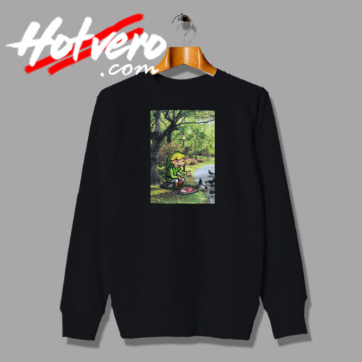 Legend of Zelda Pigeons In Central Park Sweatshirt