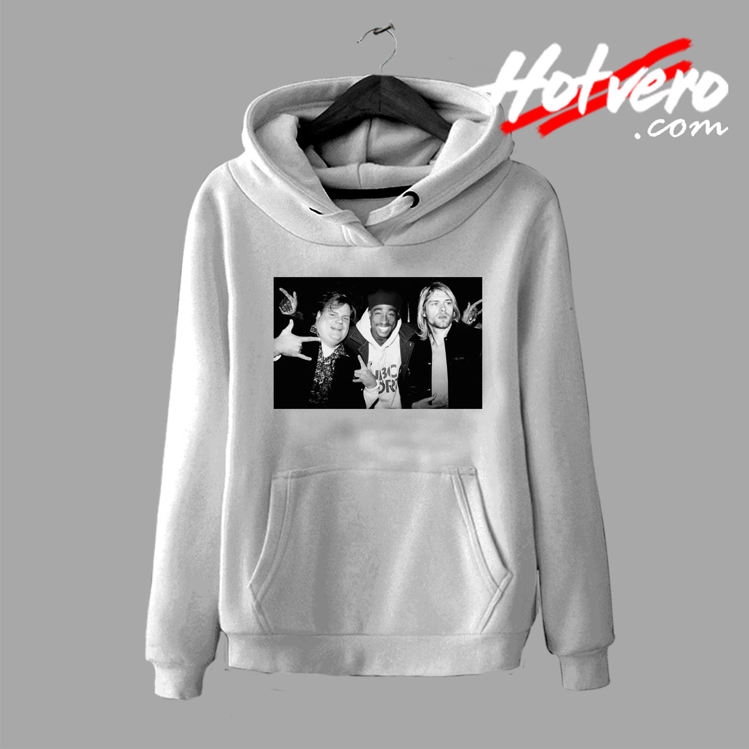 Chris Farley Kurt Cobain Nirvana Poster Hoodie - Hotvero.com