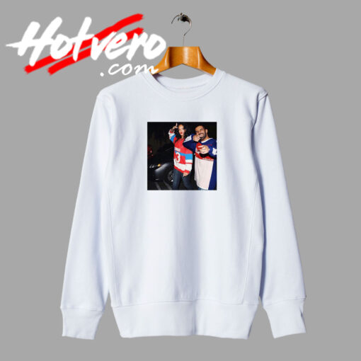 Couple in Drake Daddy Photos Sweatshirt