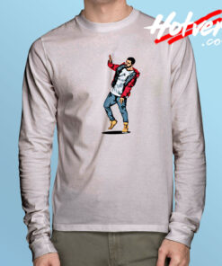 Drake Caricature Long Sleeve Tee