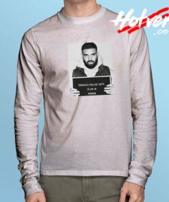 Drakes Funny Mugshot Long Sleeve Tee