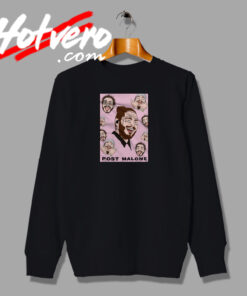 Post Malone Graphic Faces Sweatshirt