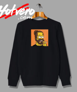 Post Malone The Simpsons Smoke Sweatshirt