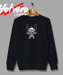 Disney Stitch Halloween Skeleton Sweatshirt