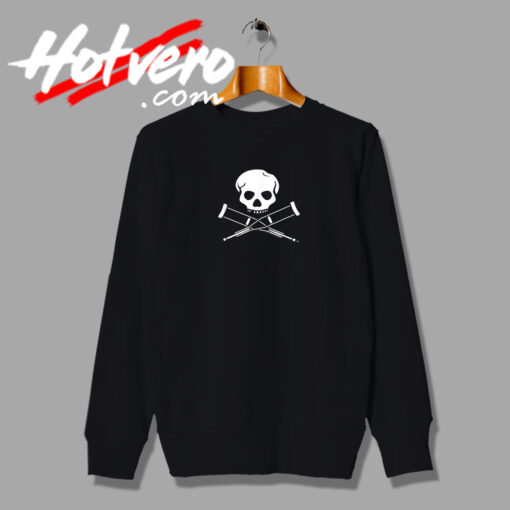 Jackass Skull And Crutches Sweatshirt