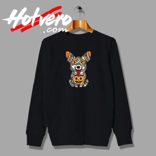 Corgi Mummy Dog Lover Halloween Sweatshirt