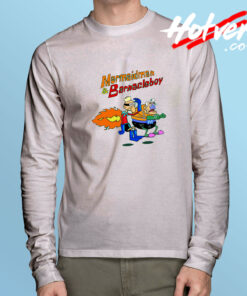 Mermaid Man and Barnacle Boy Riding Long Sleeve Tee