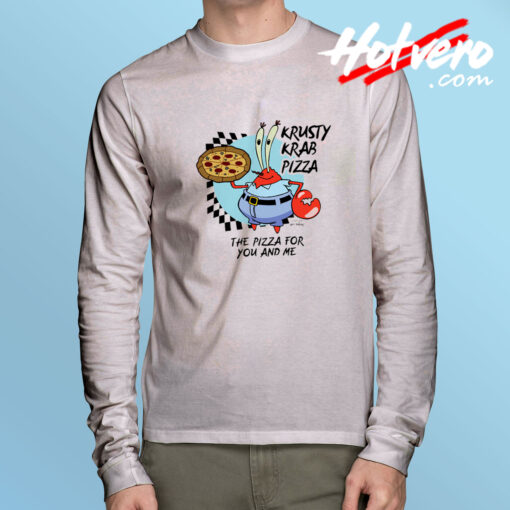 The Krusty Krab Pizza Mr Krabs Long Sleeve Tee