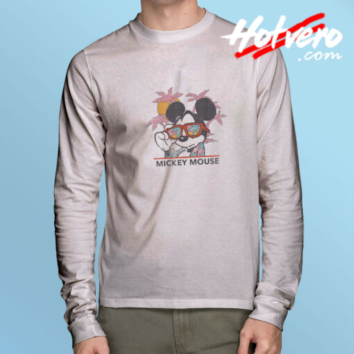 Mickey Mouse Tropical Disney Long Sleeve Tee