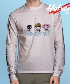 Naruto Shippuden Parody Hello Kitty Long Sleeve Tee