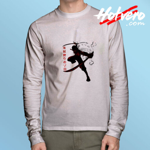 Zoro from One Piece Anime Long Sleeve Tee