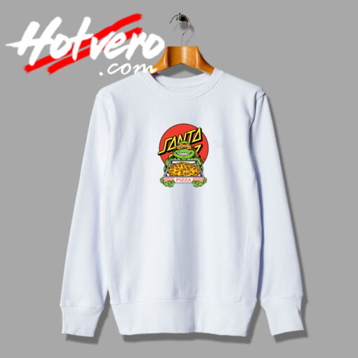 Santa Cruz x Ninja Turtles Pizza Funny Sweatshirt