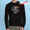 April Fool's Day Skull Graphic Long Sleeve T Shirt