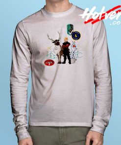 Frozen Olaf Sven And Kristoff Long Sleeve T Shirt