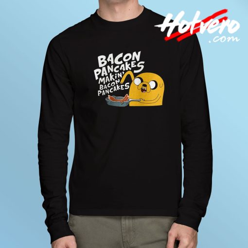 Funny Bacon Pancakes Long Sleeve T Shirt