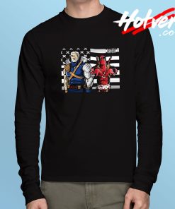 Funny Cable & Deadpool Long Sleeve T Shirt