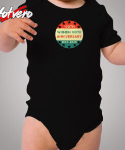 100th Women Vote Anniversary Cozy Baby Onesies