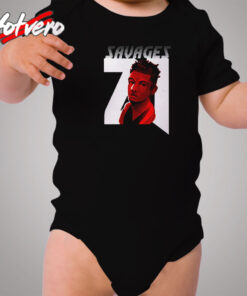 21 Savage Cartoon Cozy Baby Onesies