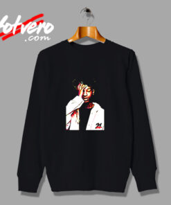 21 Savage In Colorful Wpap Pop Art Illustration Urban Sweatshirt