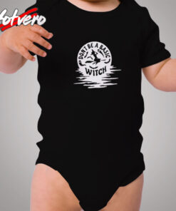 A Basic Witch Halloween Cozy Baby Onesies