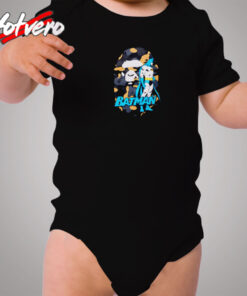 A Bathing Ape X Dc Batman Head Cozy Baby Onesies