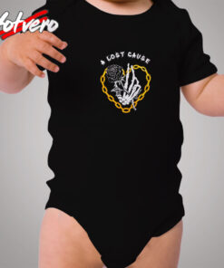 A Lost Cause Chained Rose Unisex Cozy Baby Onesies