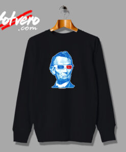 Abraham Lincoln 3d Glasses Urban Sweatshirt