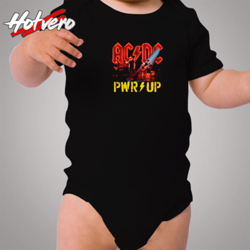 Acdc Power Up Stage Lights Official Cozy Baby Onesies