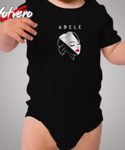 Adele Famous Singer Tour Logo Cozy Baby Onesies